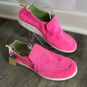 Vionic Beach Malibu Pink Slip On Shoes Womens 10 Terry Cloth Comfort Casual